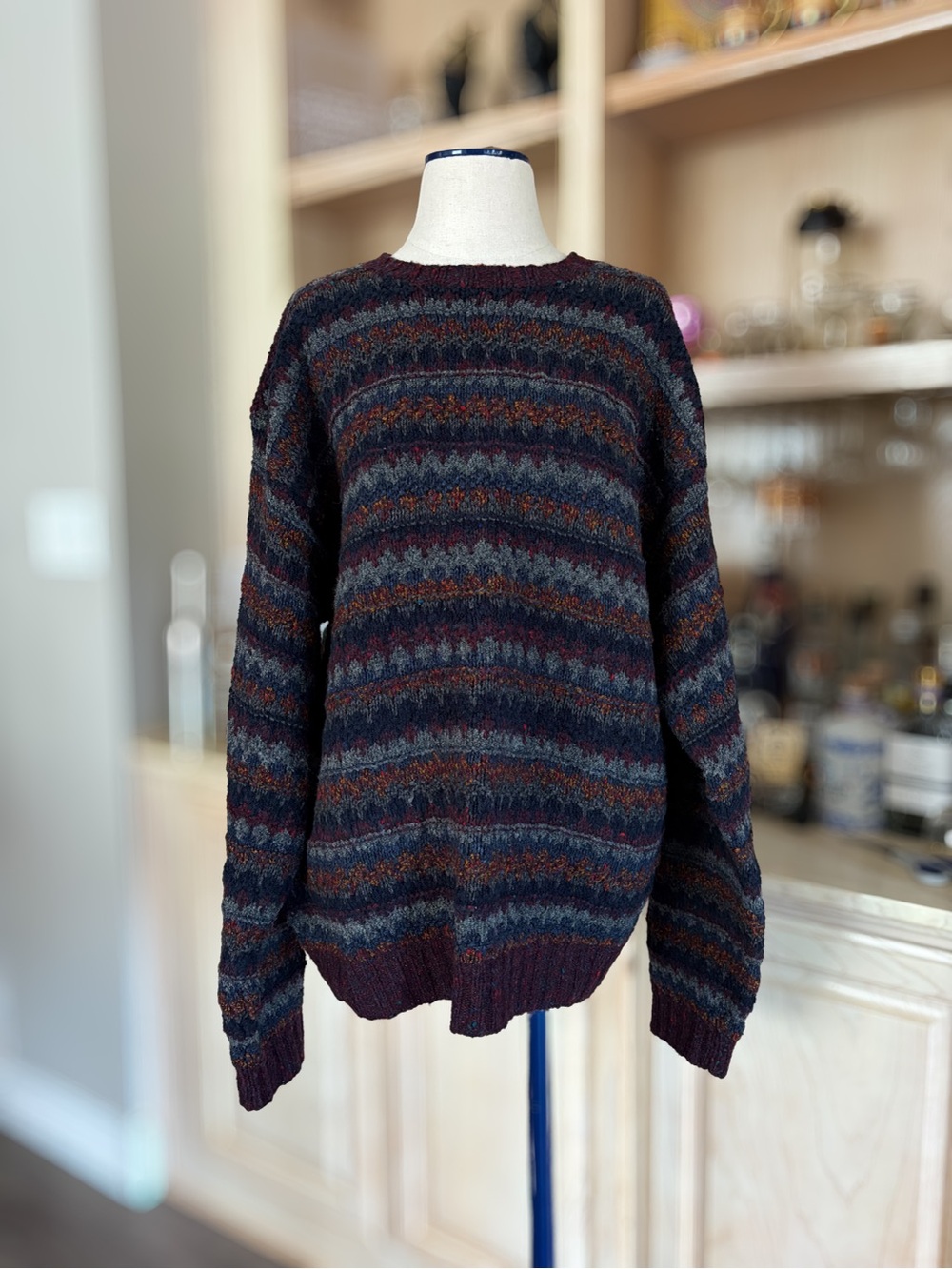Vintage 1990's Timberland WeatherGear Hand Knit Crewneck Sweater